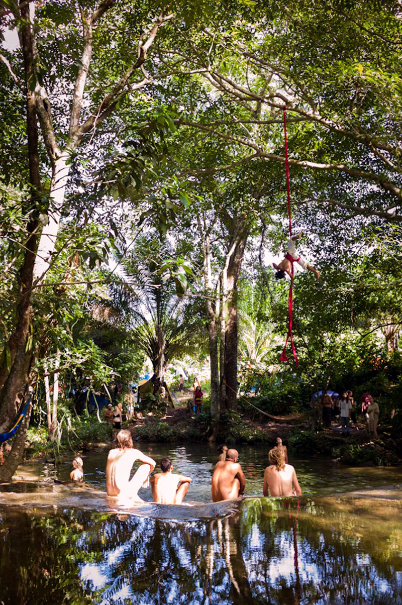 The stream surrounding the Rainbow Gathering, Mexico.