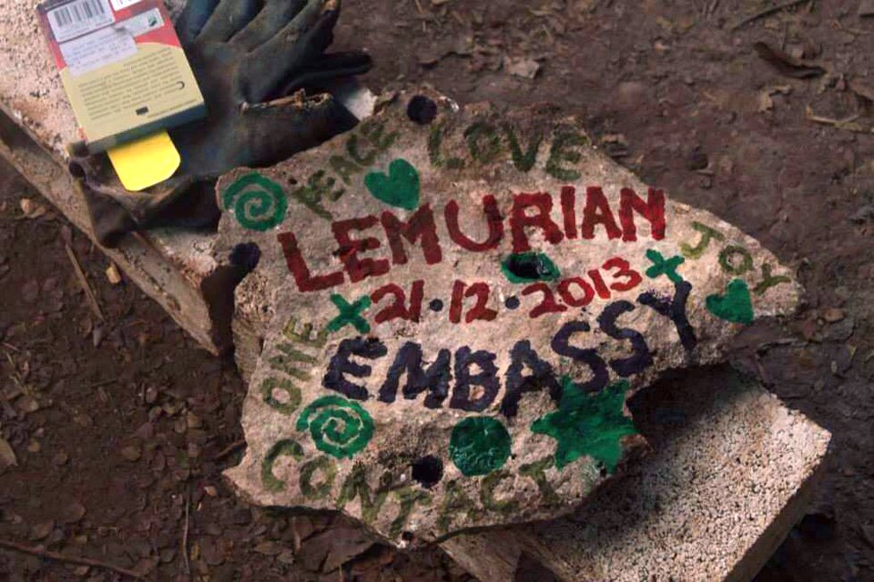 Lemurian Time Capsule. We buried this stone tablet inside the main healing fire pit during the first fire. Its purpose is to stream a powerful code of love and high vibration so by consciously planting it, it will power up the engine for many years ahead.