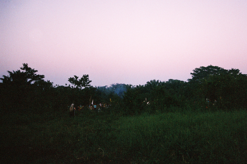 Ceremonies at sunset on December 22, 2012. 