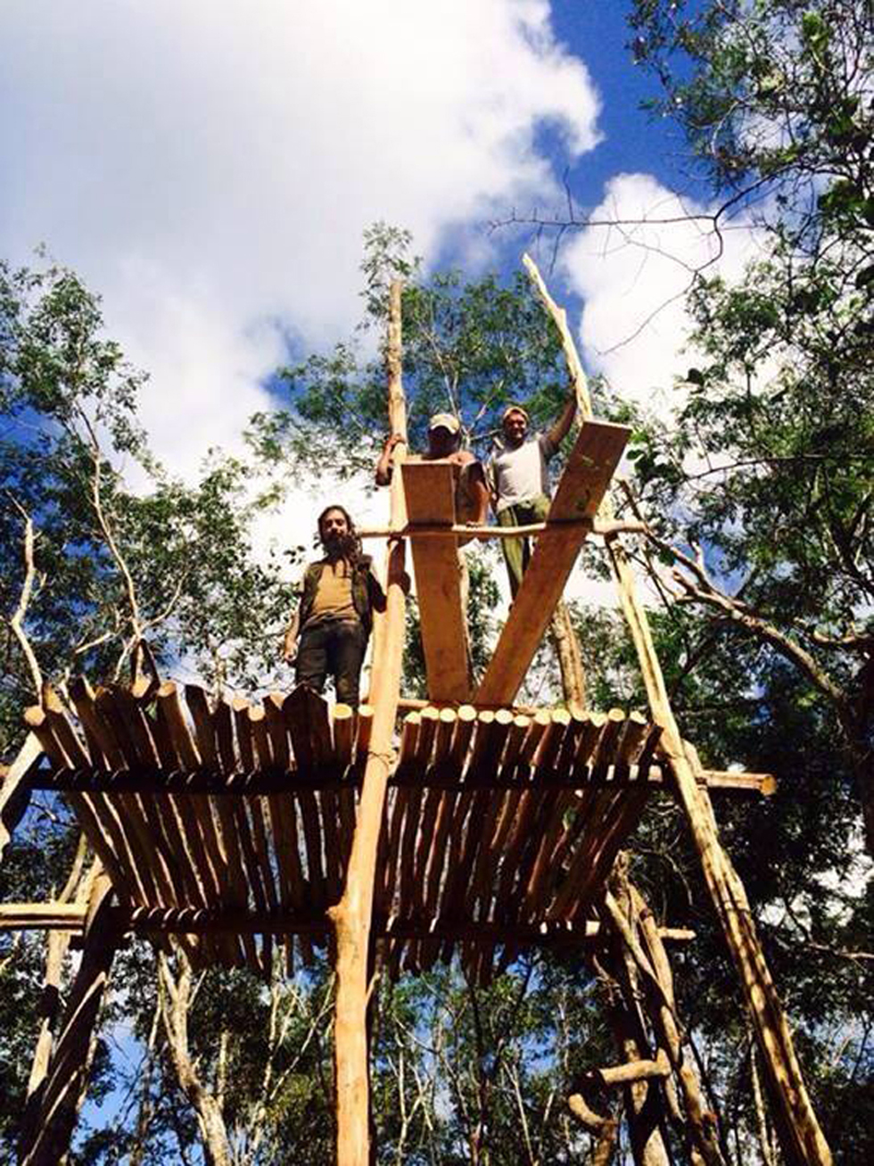 Guillermo Alarcon on the watch tower.