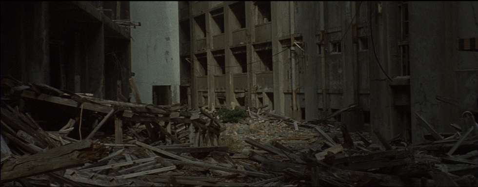 A still from Slow Action (2010) A film by Ben Rivers. Colour, Black and White, 16mm anamorphic, 45 mins.