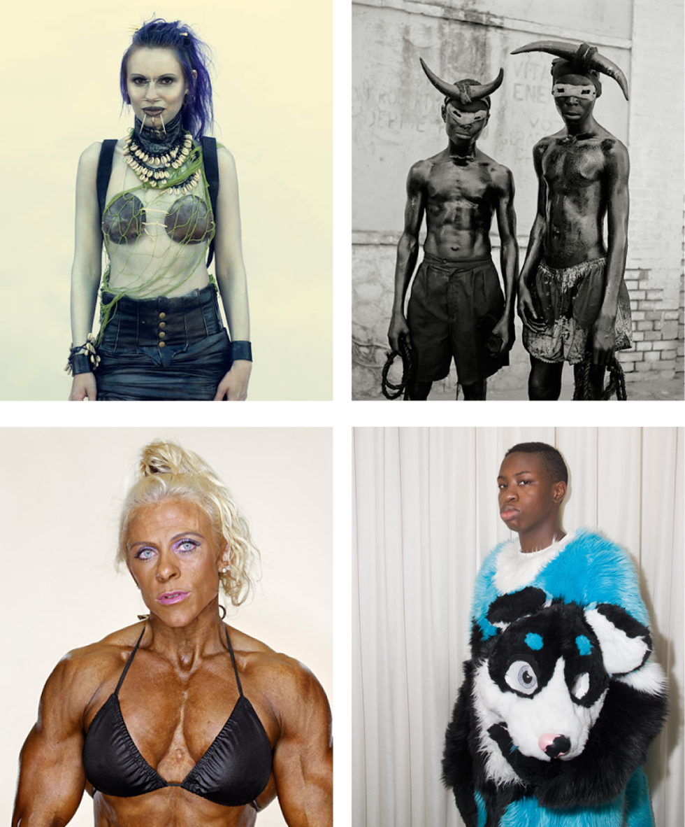 From left to right, photographs by: Nick Ray McCann, Leah Gordon, Martin Schoeller, Peter Bohler.