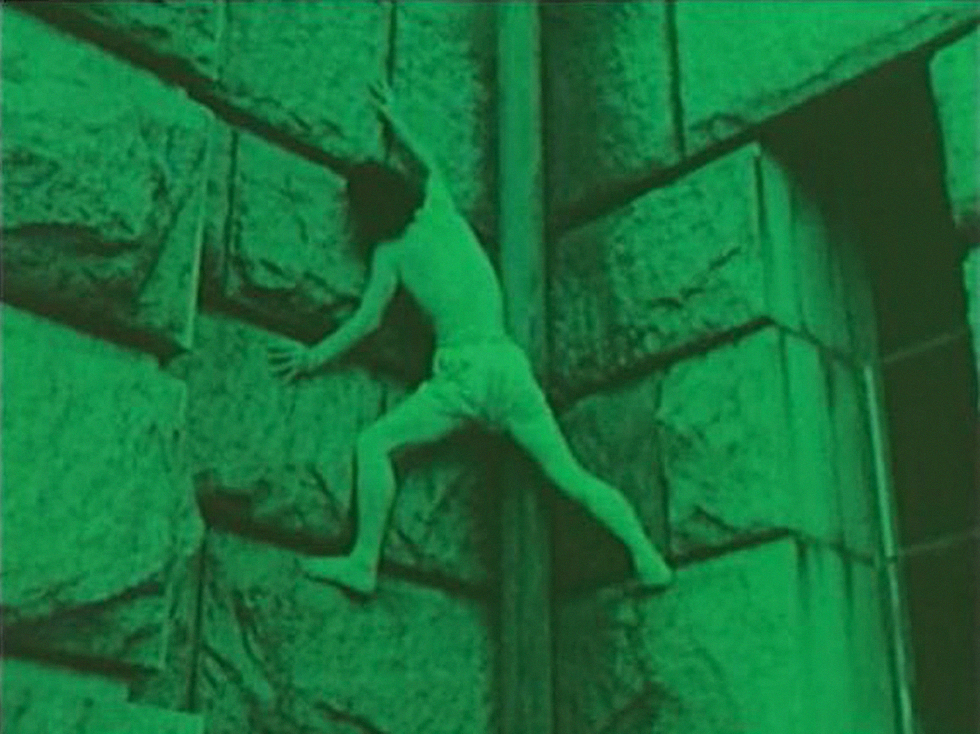 A still from Ori / The Cage (1962-69) Directed and written by Shuji Terayama. Colour, Silent, 16mm. 11mins.