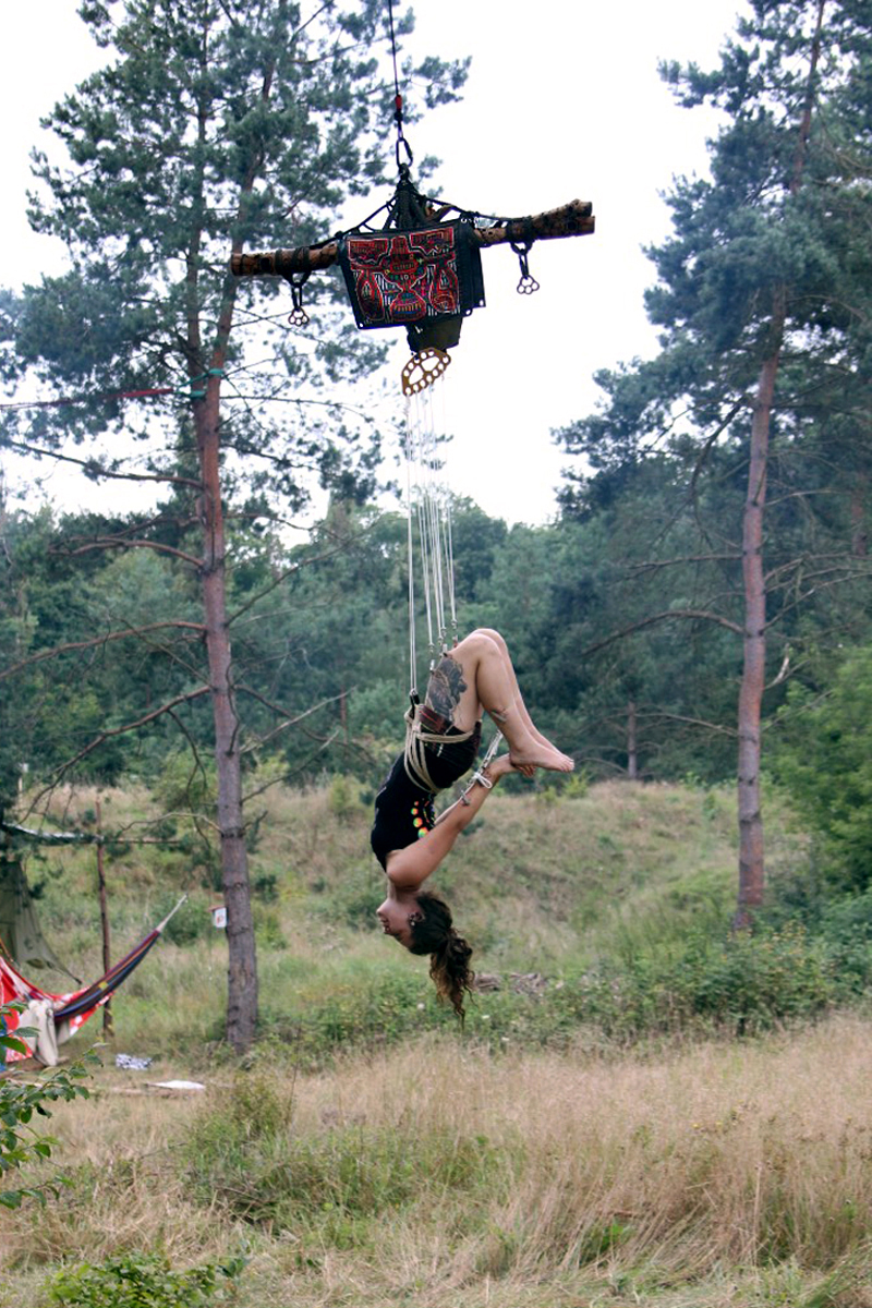 Helena during her suspension. Photo Martin Villiam Jensen.