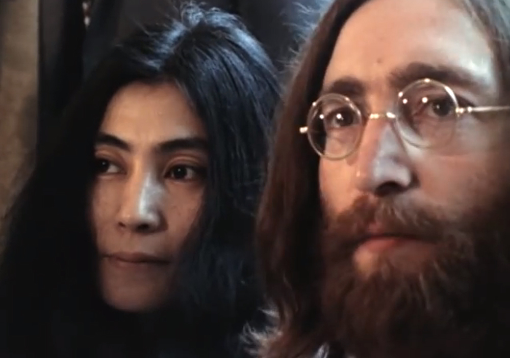 A still from BED PEACE (1969) A film by Yoko Ono and John Lennon. Colour, Sound, 70 mins.