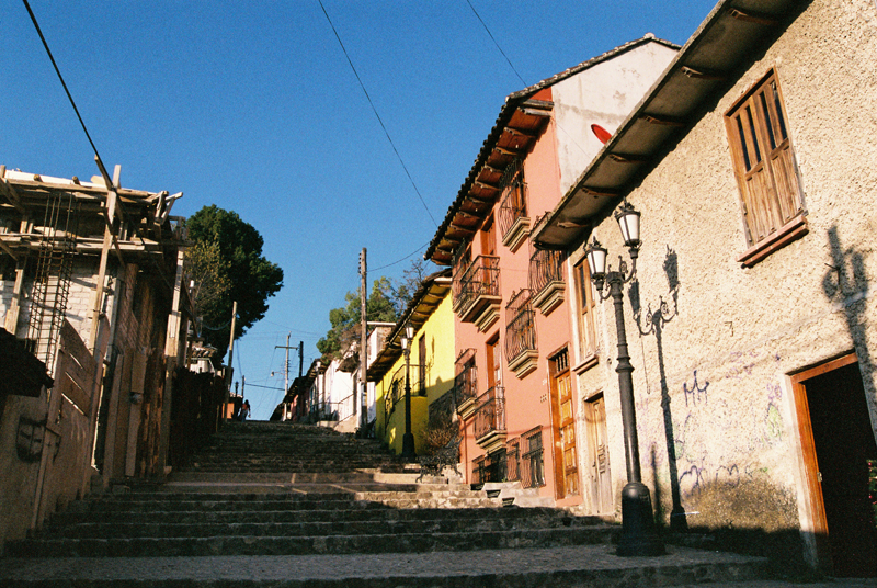 A view on the stairs towards Casa Libertad.