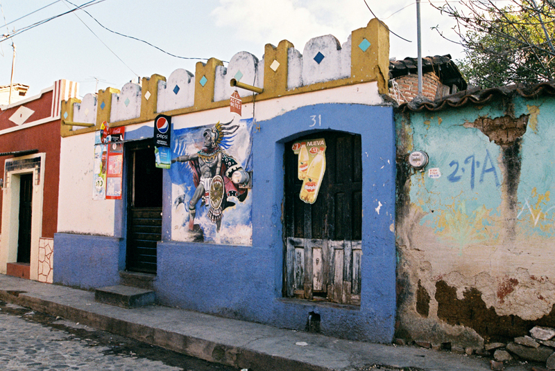 Warrior style: Street art in San Cristobal de las Casas.