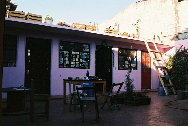 The courtyard of Casa Libertad.