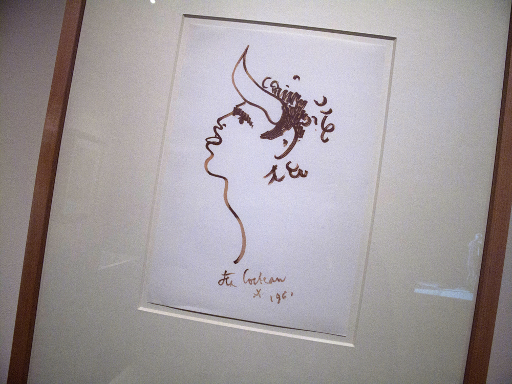 Homme toro de profil (Profile of a Toro man) (1961) A work on paper by Jean Cocteau. 30 x 21 cm.