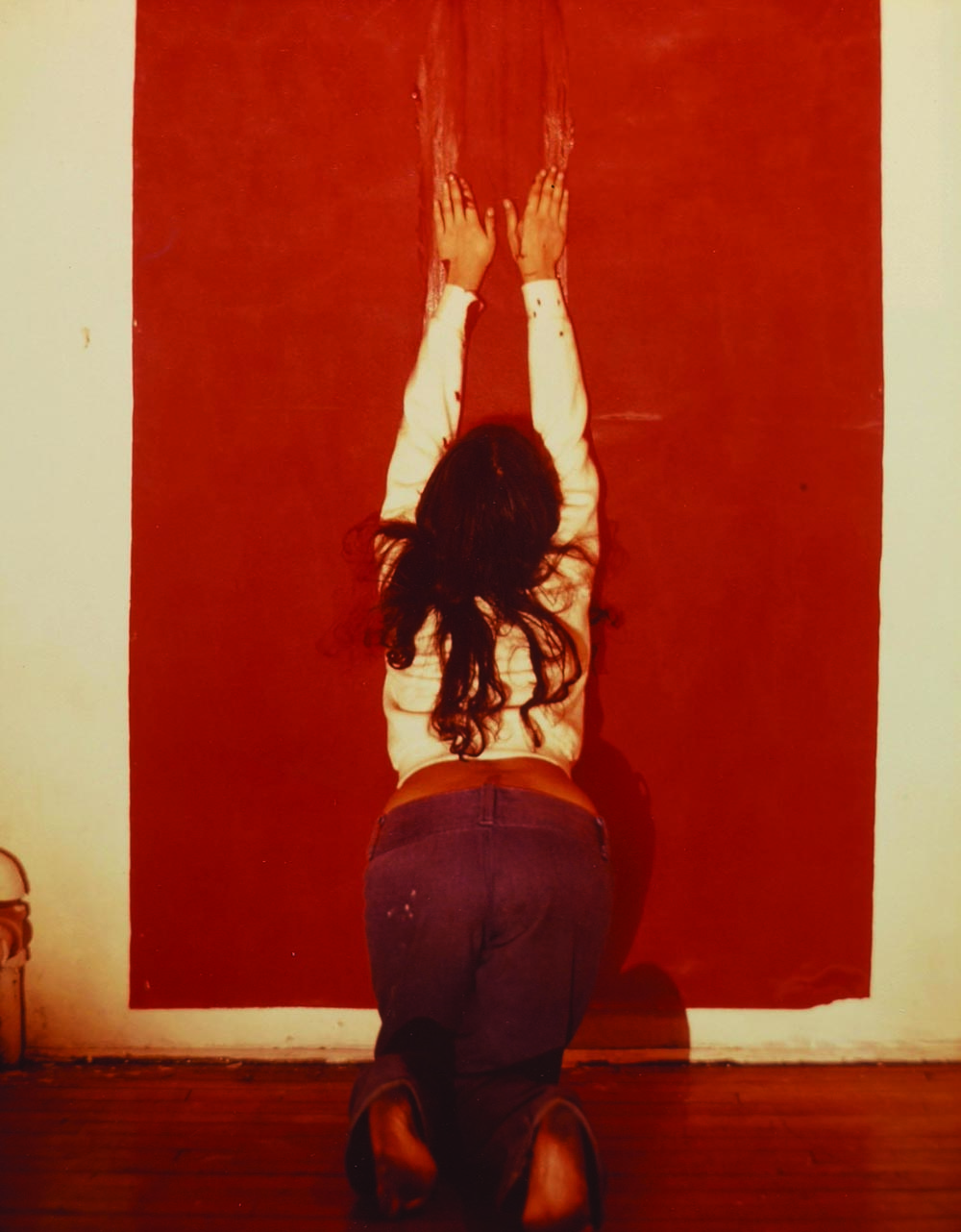 Untitled (Body Tracks) (1974) by Ana Mendieta. Colour photograph, lifetime print, 25.4 x 20.3 cm