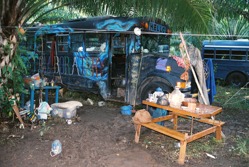 The Co-Laboratory collective's bus.