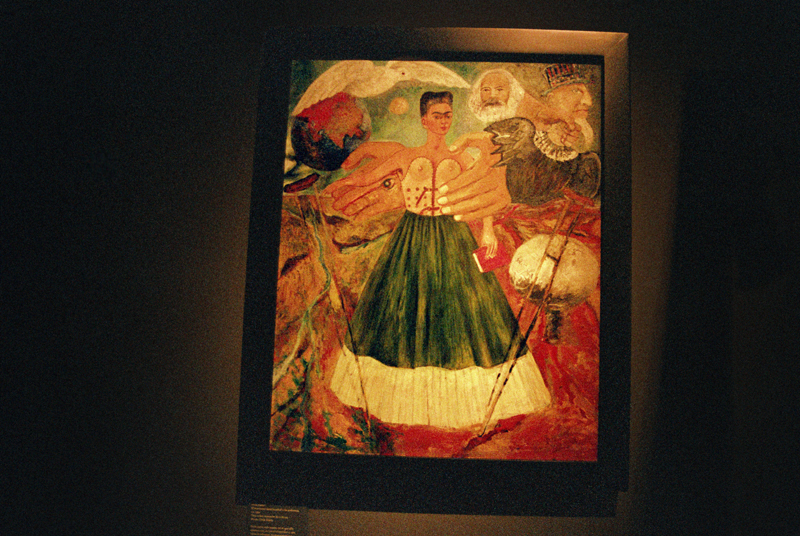 El Marxismo Dará Salud a los Enfermos [Marxism Will Give Health to the Sick] (1954) by Frida Kahlo. Oil on Masonite.