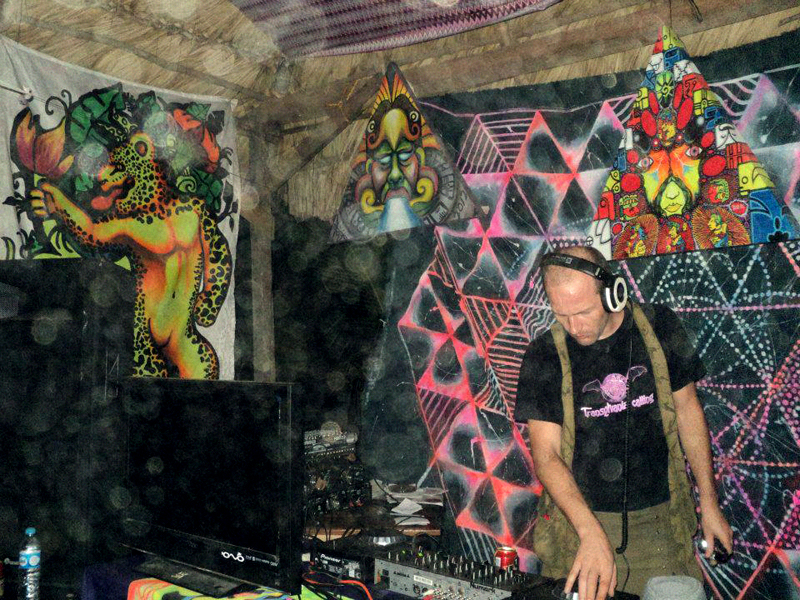 STYX: Romanian, Transylvanian Saxon Psychedelic DJ and Founder of the Romanian festival, TRANSYLVANIA CALLING, playing at the Popol Vuh Festival.