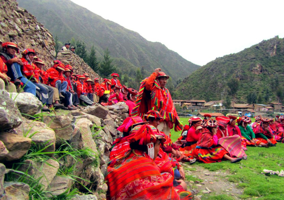 Gathering in Ollantaytambo- Qosqo, Peru.