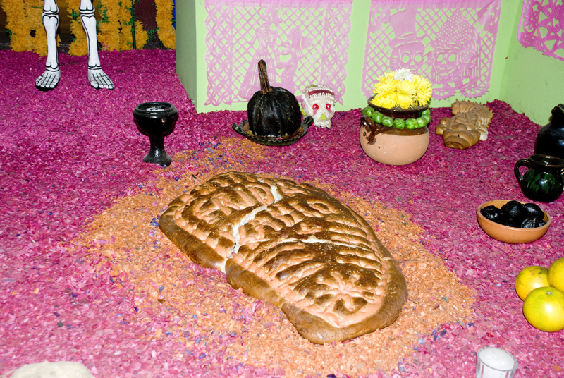 Offerings for the Day of the Dead at the Museo Frida Kahlo in Mexico City. 