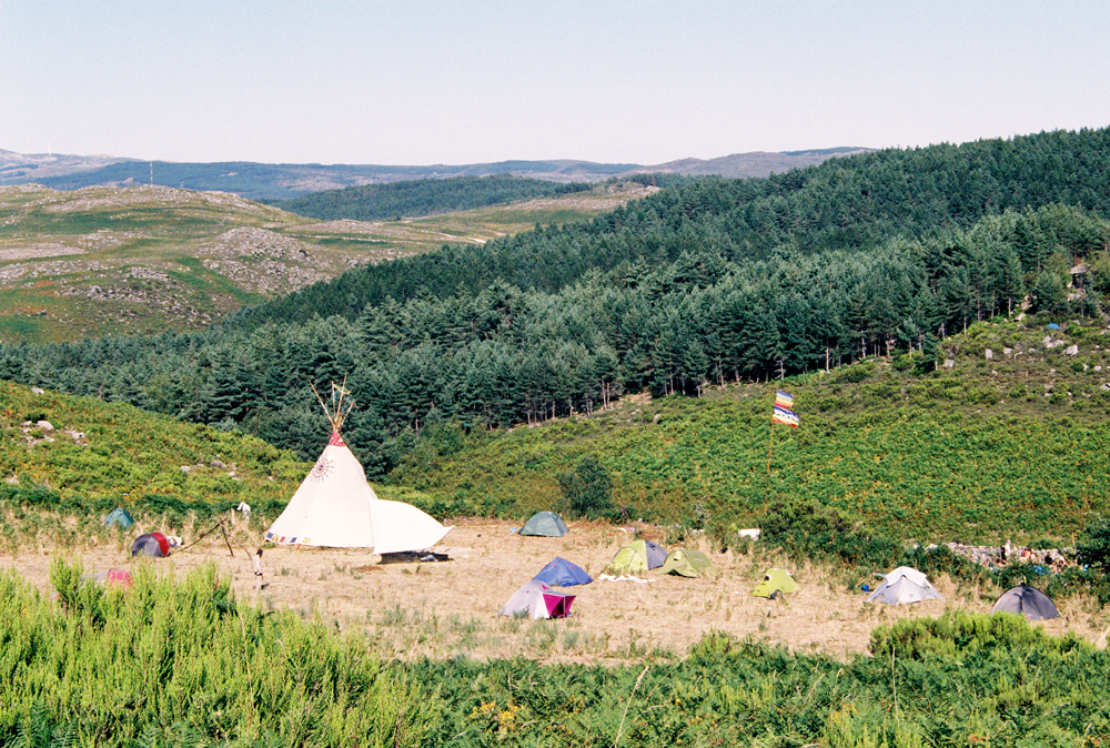 Another view on the tipi homes near the main circle.