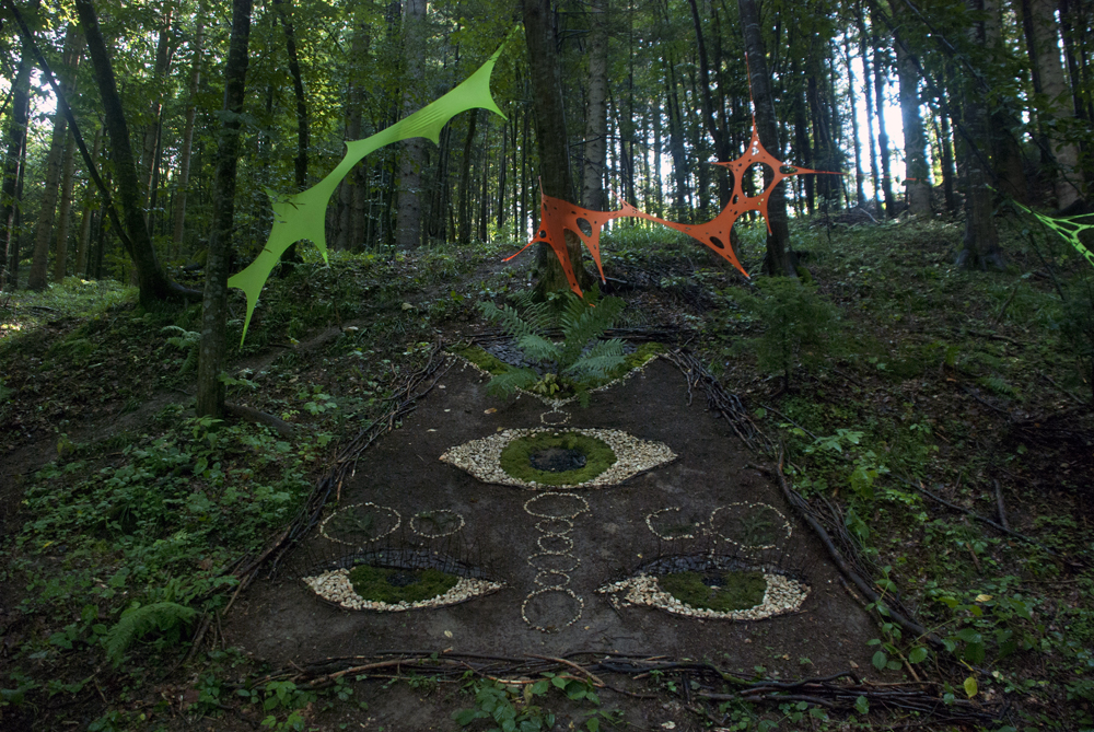 A view on The Third Eye - land art by the Transylvania Calling crew.