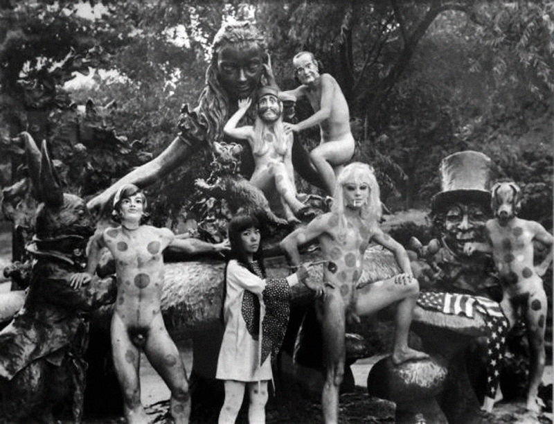 Kasuma’ s Nude Body Painting ‘ Happenings’ in Central Park.