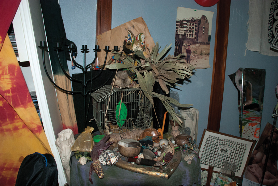An altar at the FFF home.