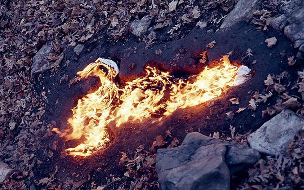 SOUL SILHOUETTE ON FIRE by Ana Mendieta