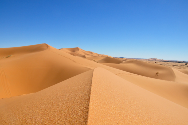 The expanse of dunes welcoming us in.