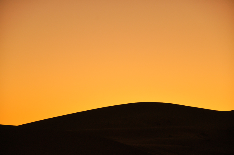 Dunes at sunset.