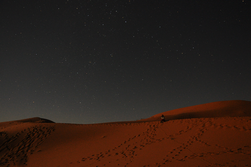 Star-filled meditations at night in the Sahara.