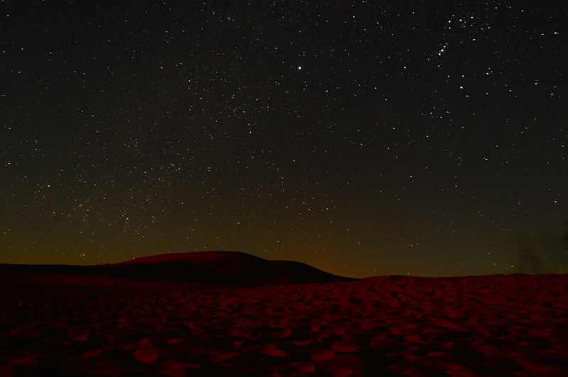 The Dunes with the stars revealing themselves just before moonrise.