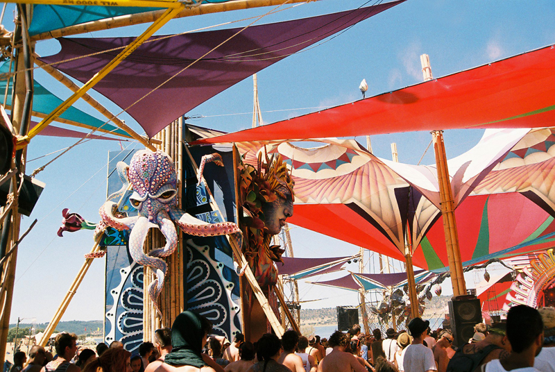 A view on the Dance Temple, where Octopus meets Goddess.