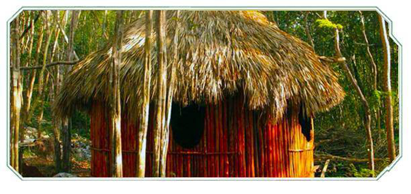 Finished palapa - Mayan style cabana