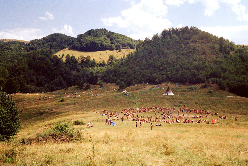 Food circle some days before full moon, Romania.