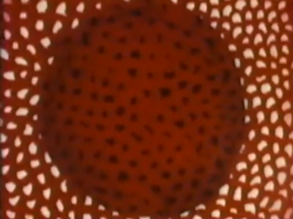 A still from Self-Obliteration (1968) A film by Yayoi Kusama & Jud Yalkut. Colour, Sound, 16 mm, 24 mins.