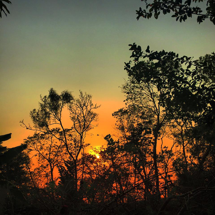 Sunset view from Lemurian Embassy.