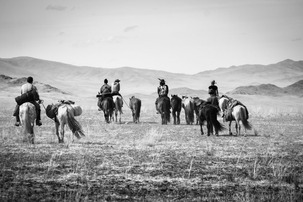 Nomad Trails of A HORSE CARAVAN IN MONGOLIA